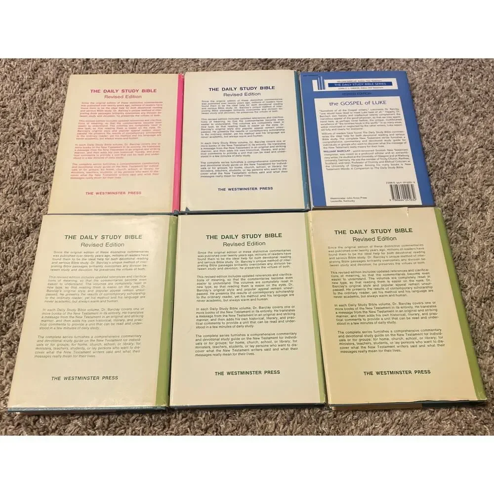 William Barclay the Daily Study Bible Series Book Lot 6 Books
